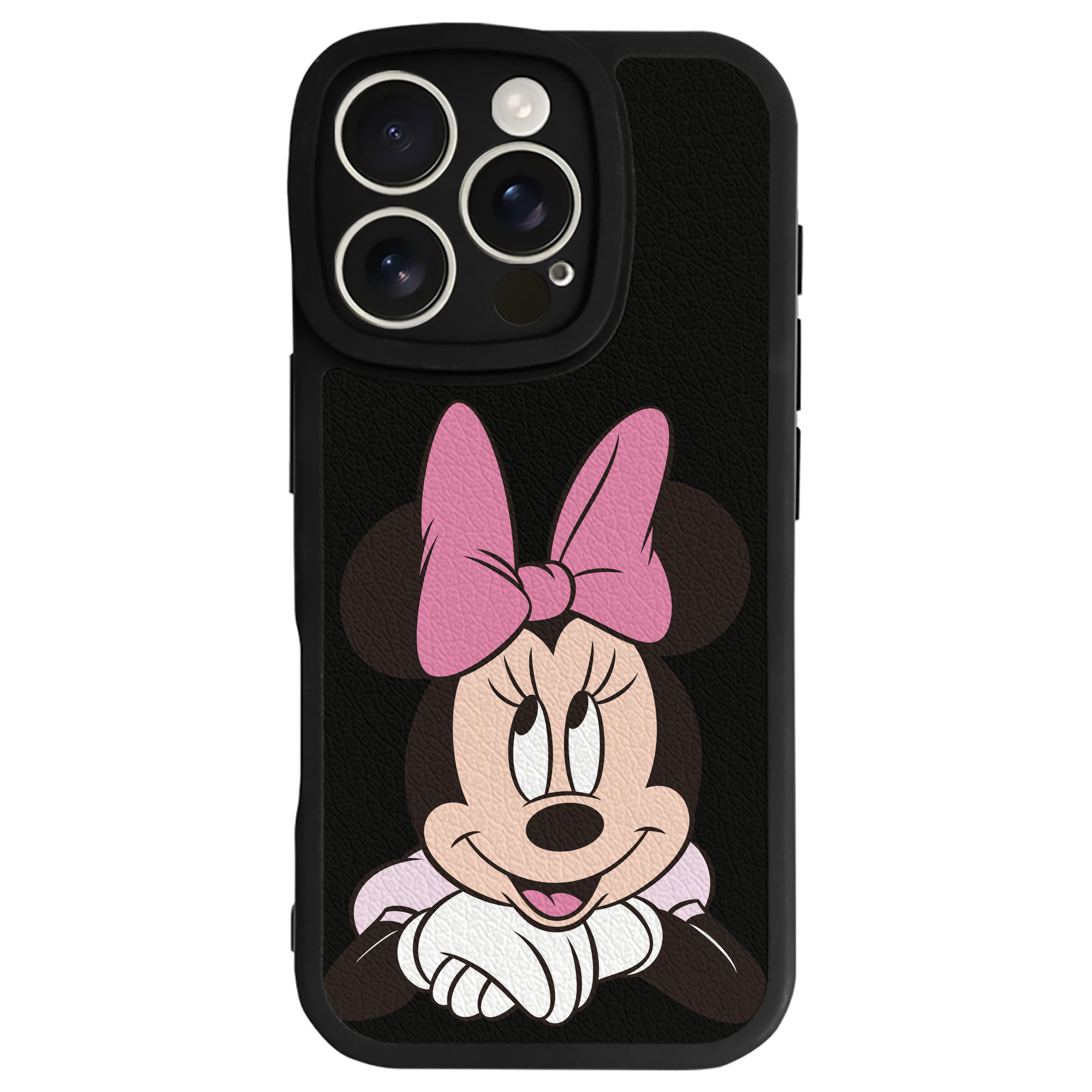 （画像用） ミッキーマウス Mickey Mouse 【iPhone 16シリーズ対応】シリコンスマホケース（レザー調） 材質：シリコン